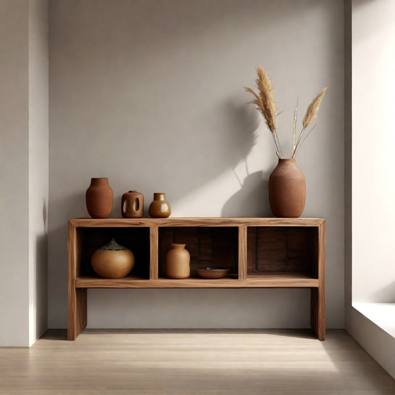interanest Retro Minimalist Console Table | Wayfair - Retro Minimalist Console Table With Storage